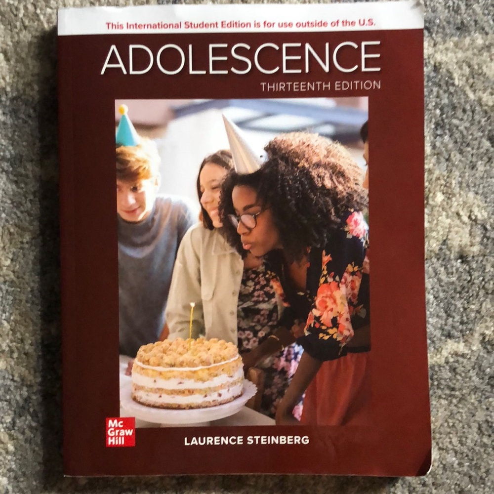 McGraw hill Adolescence textbook 13th edition book